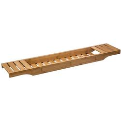 Foto van Bamboe badplank/badrek 15 x 70 x 5 cm - badplanken