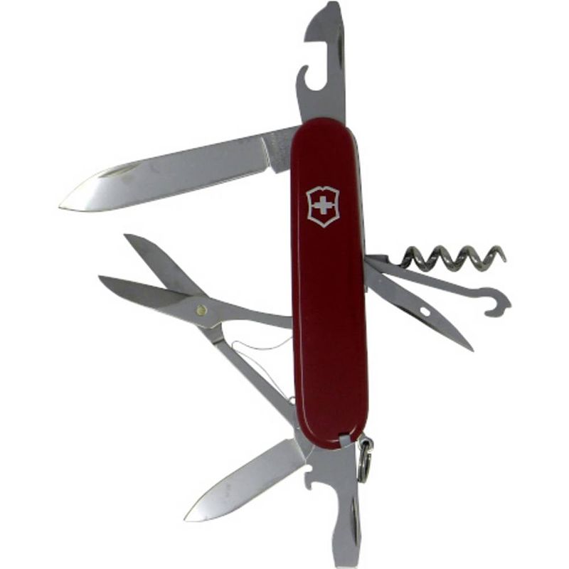 Foto van Victorinox climber 1.3703 zwitsers zakmes aantal functies 14 rood (transparant)