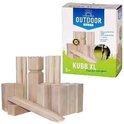 Foto van Outdoor play kubb xl werpspel hout 22-delig