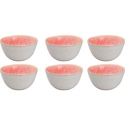 Foto van Palmer schaal coral sea 15 cm 80 cl roze stoneware 6 stuk(s)