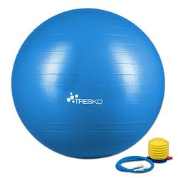 Foto van Yogabal blauw 55 cm, trainingsbal, pilates, gymbal
