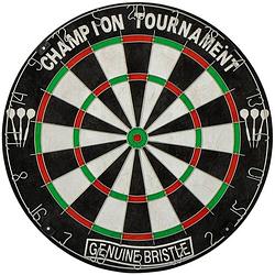 Foto van Abbey darts dartbord classic 45 x 3,5 cm sisal zwart/wit
