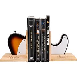 Foto van Fender tele body bookends sunburst boekensteunen