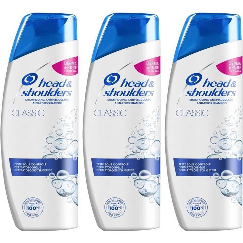 Foto van Hoofd & schouders klassieke shampoo - 3 x 500 ml