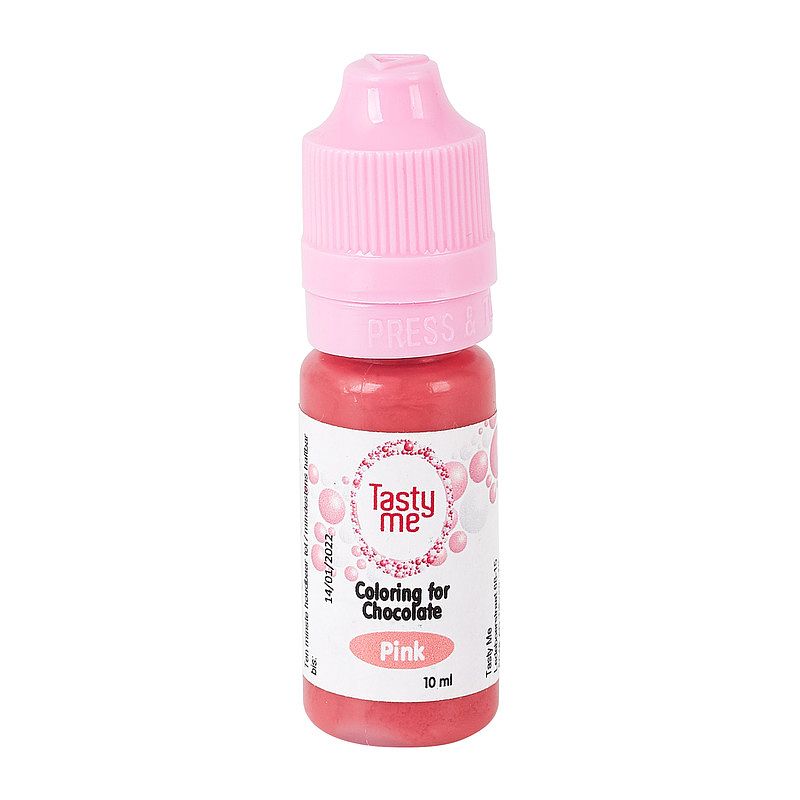 Foto van Tasty me chocolade kleurstof - roze - 10 ml