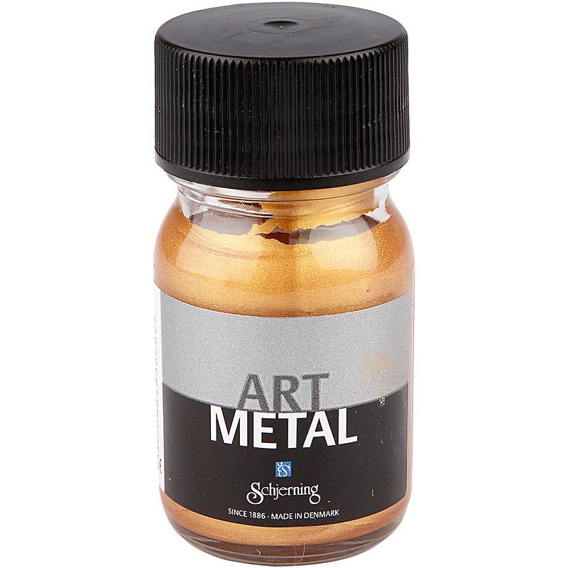 Foto van Packlinq hobbyverf metallic. medium goud. 30 ml/ 1 fles