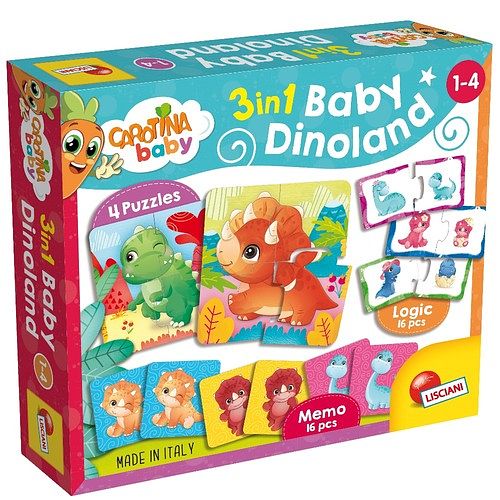 Foto van Carotine baby - 3 in 1 puzzel - baby dino'ss - spel;spel (8008324092529)