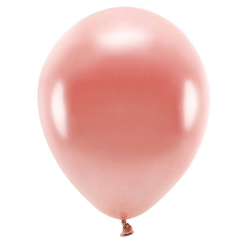 Foto van 300x rosegouden ballonnen 26 cm eco/biologisch afbreekbaar - ballonnen