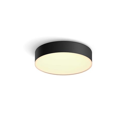 Foto van Philips hue enrave plafondlamp - warm tot koelwit licht (zwart)