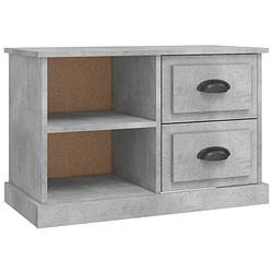 Foto van The living store tv-kast betongrijs 73x35.5x47.5 cm - trendy design - duurzaam materiaal - voldoende opbergruimte