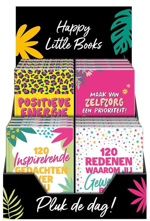 Foto van Display happy books cadeauboeken - 4t x 4 ex. - imagebooks factory - pakket (9789464084924)