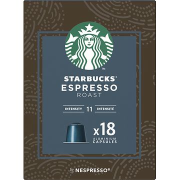 Foto van Starbucks espresso roast 18 capsules 101g bij jumbo