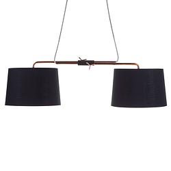 Foto van Beliani fucino hanglamp polyester 30 x 125 cm