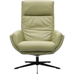 Foto van Fauteuil thomas base a - semi olive split - orion base black