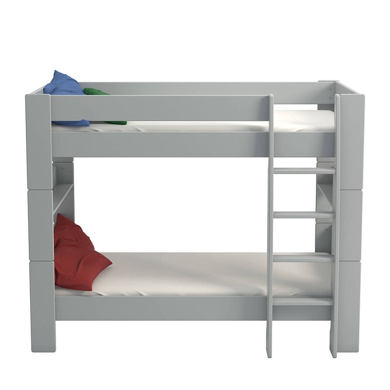 Foto van Molly kids bed 90x200 cm grijs gelakt.