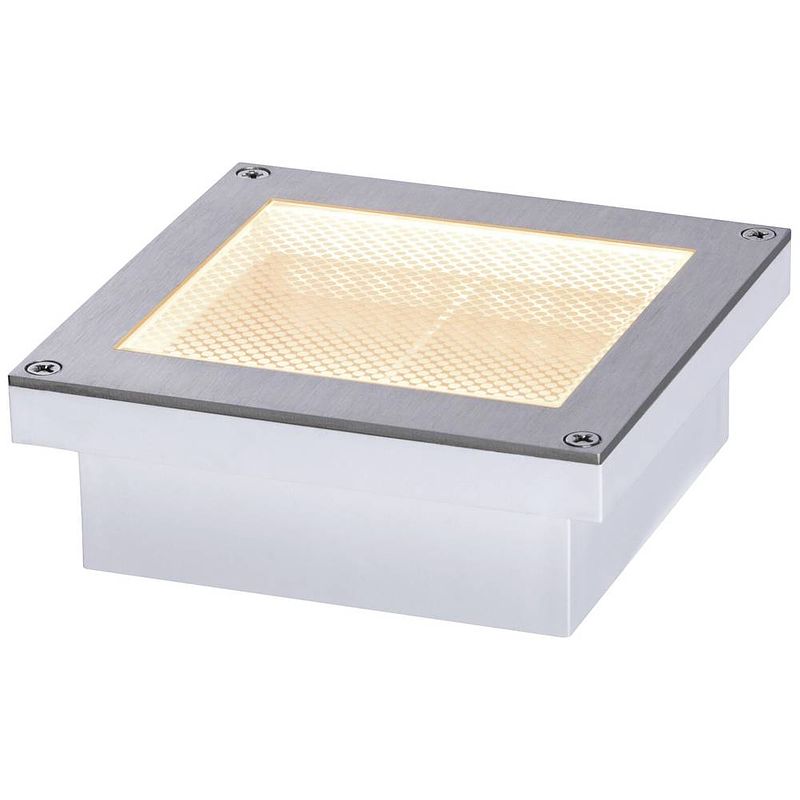 Foto van Paulmann aron 2200k 10x10cm 94724 solar inbouwlamp 0.5 w goud wit