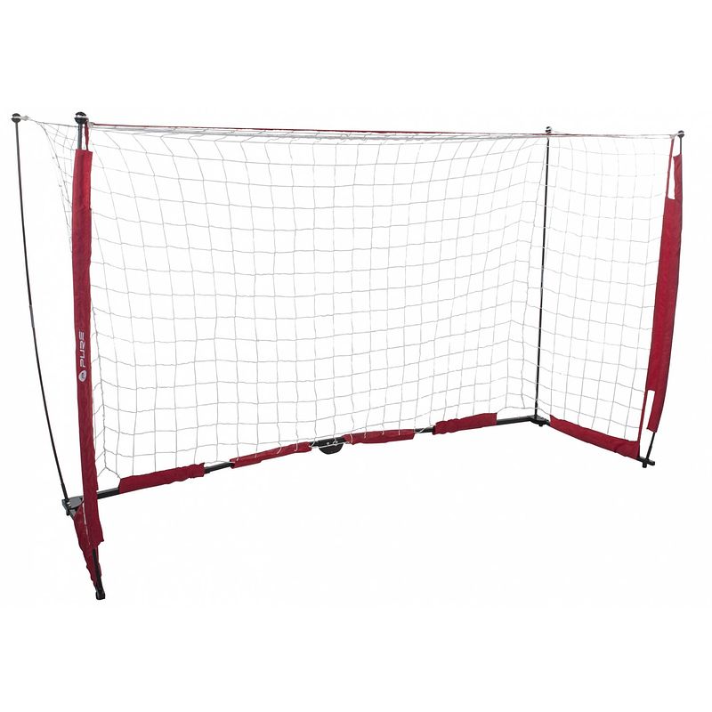 Foto van Pure2improve voetbaldoel 244 x 152 cm wit/rood