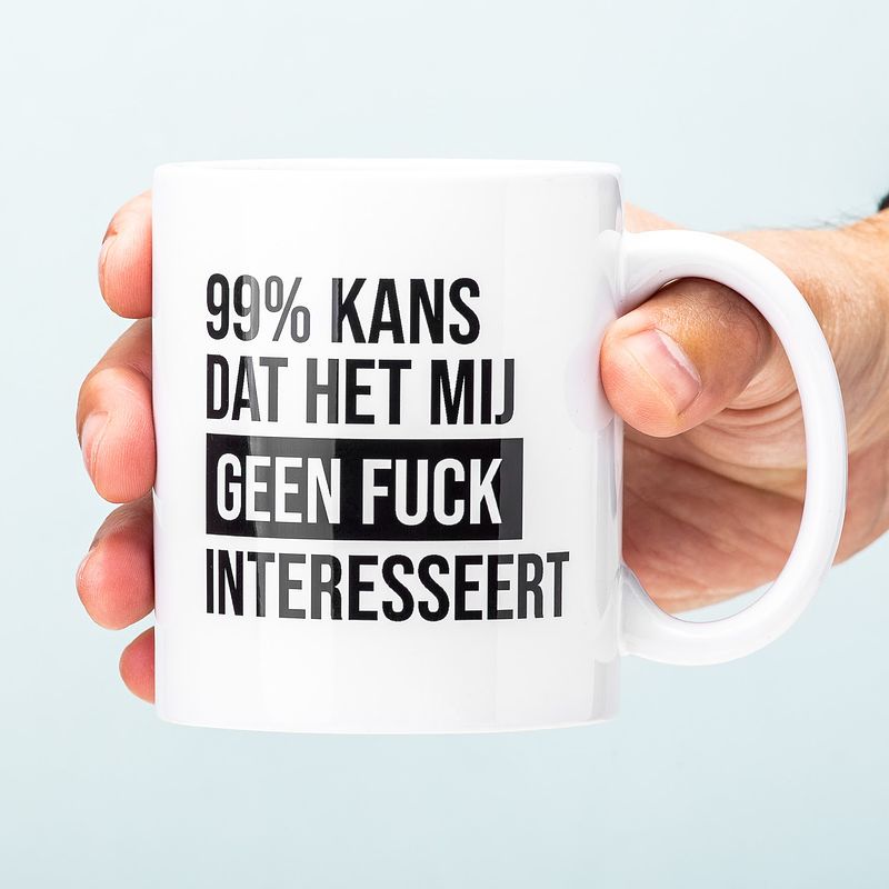 Foto van 99% kans mok