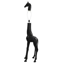 Foto van Light & living - vloerlamp giraffe - 44x33.5x184cm - zwart