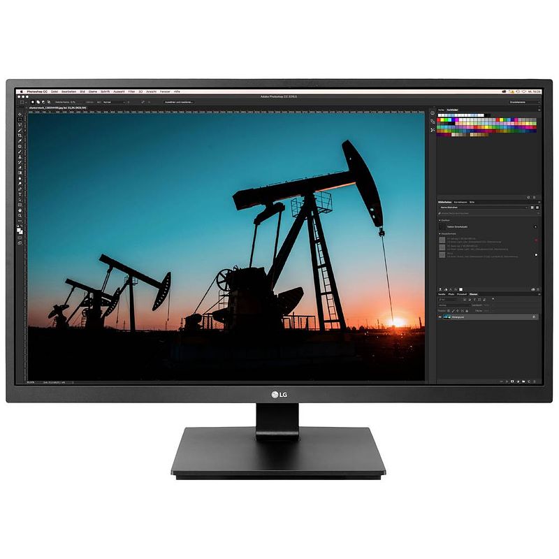 Foto van Lg electronics 27bn55u-b led-monitor 68.6 cm (27 inch) energielabel g (a - g) 3840 x 2160 pixel uhd 5 ms hdmi, displayport ips led