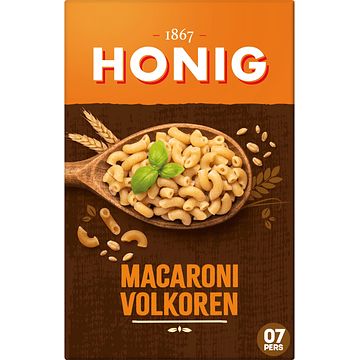 Foto van Honig macaroni volkoren  550g bij jumbo