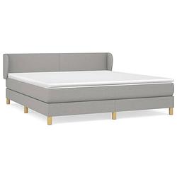 Foto van The living store boxspringbed - comfortabel slapen - afmeting- 203 x 163 x 78/88 cm - pocketvering matras - middelharde