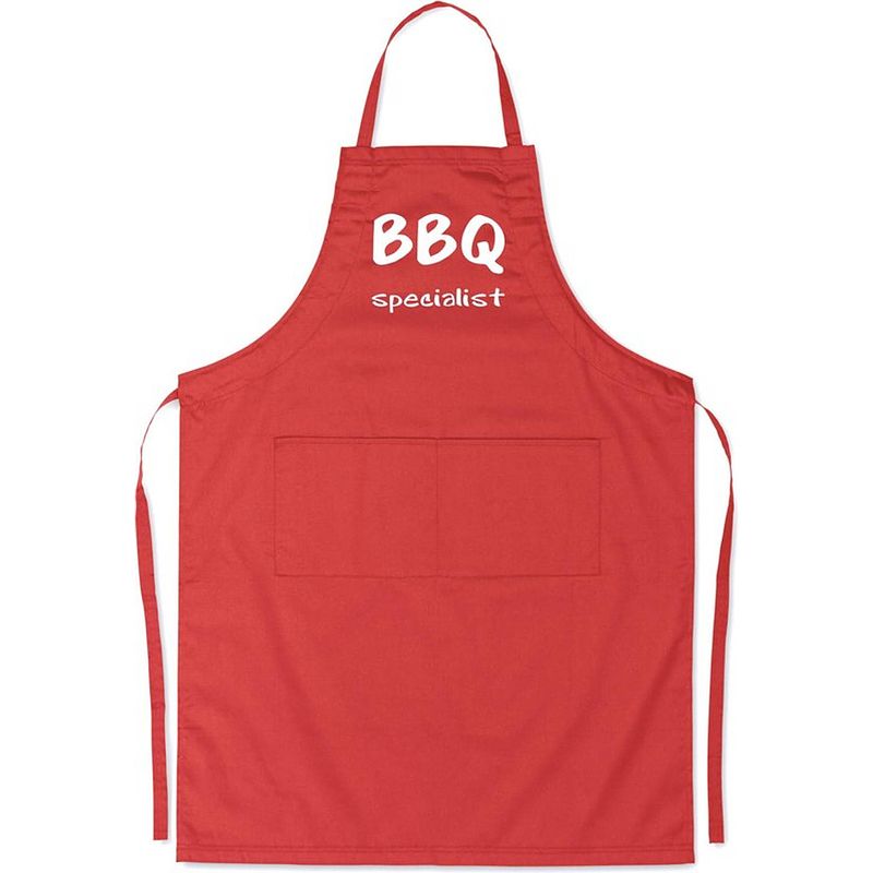 Foto van Benza schort bbq specialist - grappige/leuke/mooie/luxe keukenschort - rood