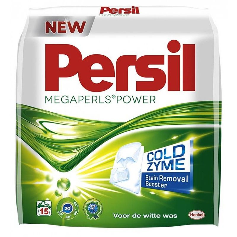 Foto van Persil waspoeder - megaperls power wit - 15 wasbeurten