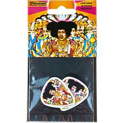 Foto van Dunlop jhp02m jimi hendrix axis bold as love plectrumset (6 stuks, medium)