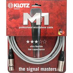 Foto van Klotz m1k6fm0500 microfoonkabel 3p xlr f/m grijs 5 meter