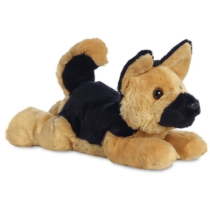 Foto van Pluche duitse herder honden knuffel 30 cm speelgoed - knuffel huisdieren