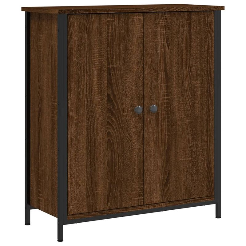 Foto van Vidaxl dressoir 70x30x80 cm bewerkt hout bruin eikenkleur