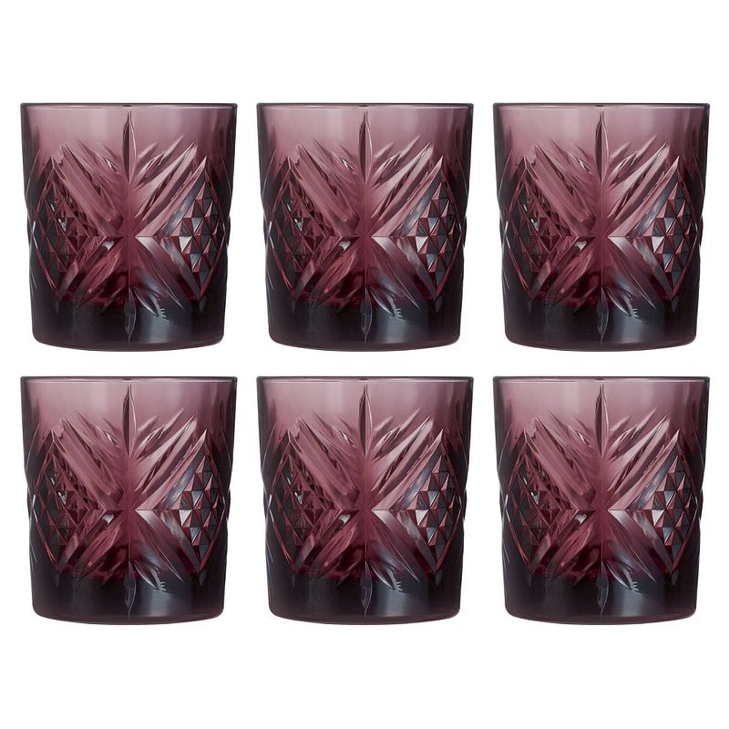 Foto van Arcoroc glas broadway tumbler lila 300 ml - 6 stuks