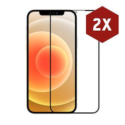 Foto van 2-pack kratoshield iphone 12 mini screenprotector - gehard glas - full cover