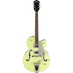 Foto van Gretsch g5420t electromatic classic hollow body bigsby two-tone anniversary green semi-akoestische gitaar