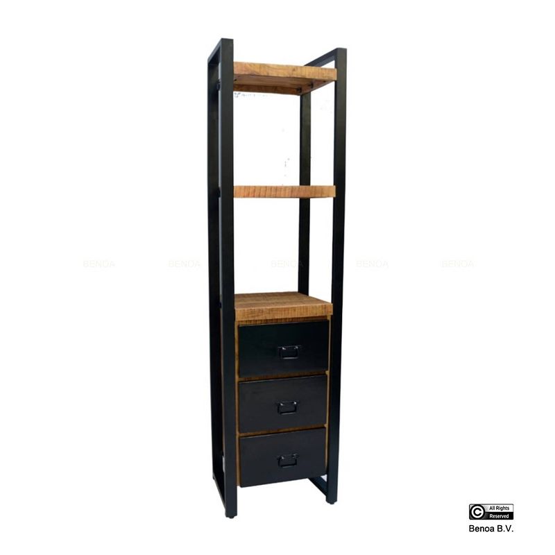 Foto van Benoa bas 3 drawer bookshelf 55 cm