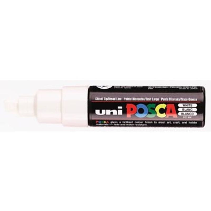 Foto van Uni-ball paint marker op waterbasis posca pc-8k wit