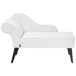 Foto van Beliani biarritz - chaise longue-wit-polyester