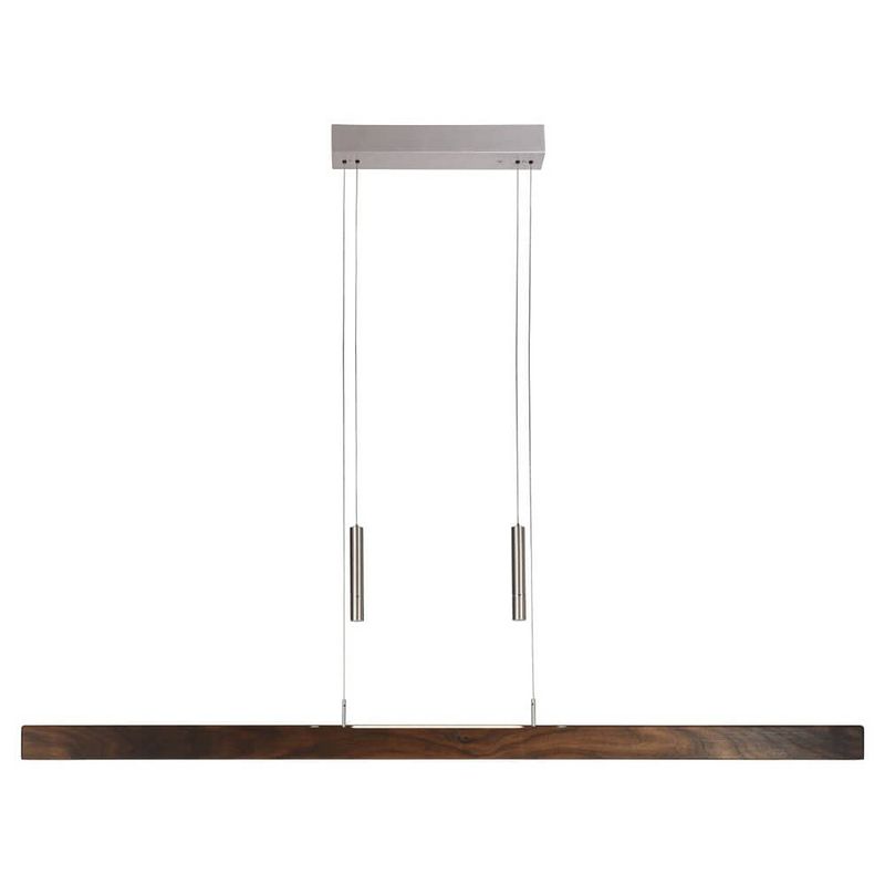 Foto van Herzblut hanglamp leonora dim up-down 121 cm notenhout