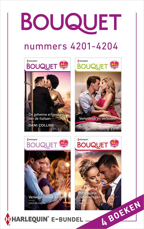 Foto van Bouquet e-bundel nummers 4201 - 4204 - abby green, caitlin crews, dani collins, lucy king - ebook (9789402548136)