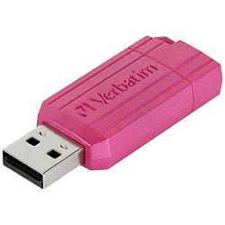 Foto van Verbatim usb drive 2.0 pinstripe 49460 usb-stick 128 gb usb 2.0 pink