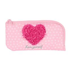 Foto van Schoolpennenzak safta love yourself roze (23 x 11 x 1 cm)