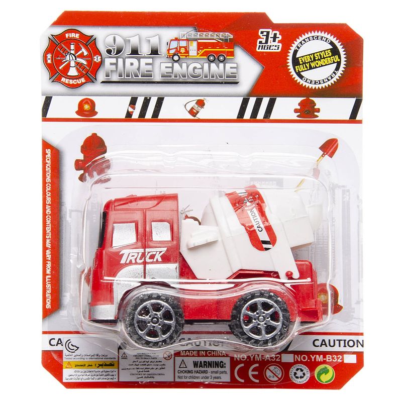 Foto van Lg-imports cementwagen - brandweer 9 cm rood