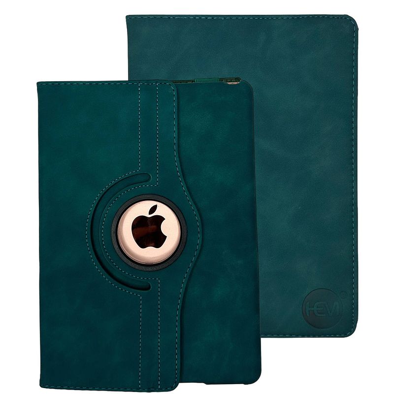 Foto van Hem silky green ipad hoes geschikt voor ipad 10 (2022) - 10.9 inch draaibare autowake cover - met stylus pen