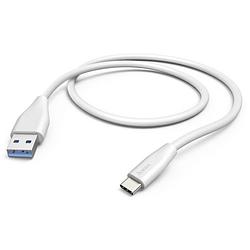 Foto van Hama usb-kabel usb 3.2 gen1 (usb 3.0 / usb 3.1 gen1) usb-a stekker, usb-c stekker 1.50 m wit 00178397