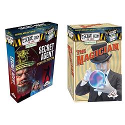 Foto van Uitbreidingsbundel - escape room - 2 stuks - uitbreiding magician & uitbreiding secret agent