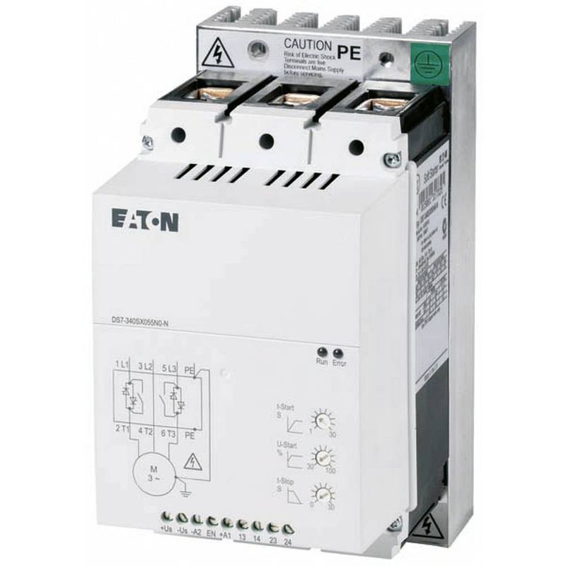 Foto van Eaton ds7-340sx070n0-n 134918 softstarter motorvermogen bij 400 v 37 kw motorvermogen bij 230 v 15 kw 24 v/dc nominale stroom 70 a