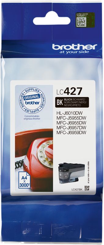 Foto van Brother lc-427 cartridge zwart