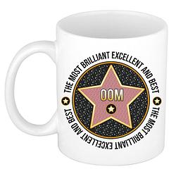 Foto van Bellatio decorations cadeau koffiemok voor de beste oom - walk of fame - keramiek - 300 ml - feest mokken