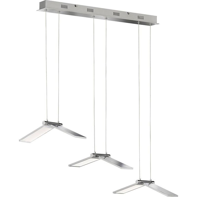 Foto van Wofi livia 7319.03.64.8000 led-hanglamp 79.5 w nikkel (mat)